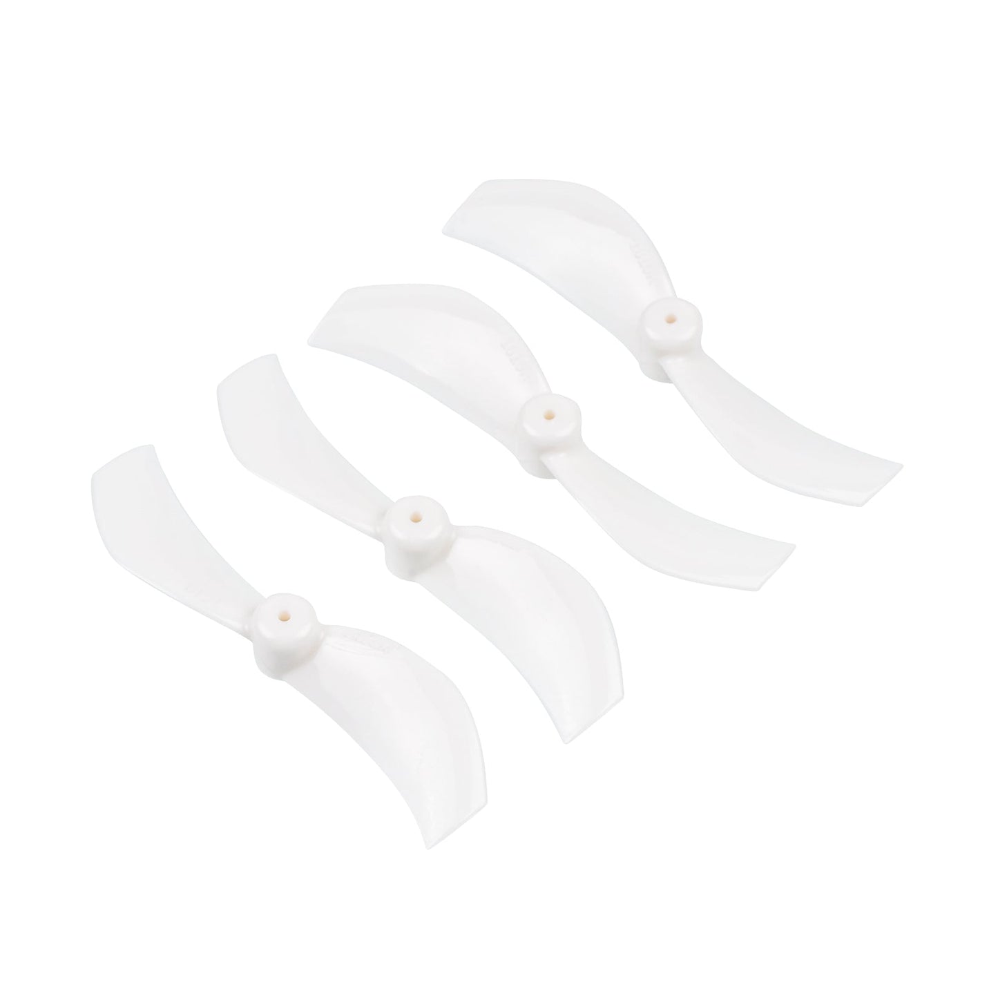 Gemfan 40mm 2-blade propeller set in white, four props on white background