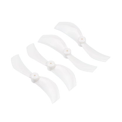 Gemfan 40mm 2-blade propeller set in white, four props on white background
