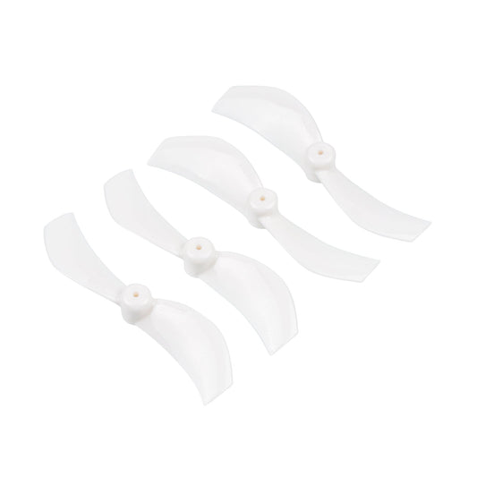 Gemfan 40mm 2-blade propeller set in white, four props on white background