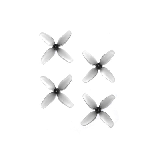 HQ Ultralight Whoop Propeller set, 31mm grey 4-blade props with 1mm shaft (2CW + 2CCW)