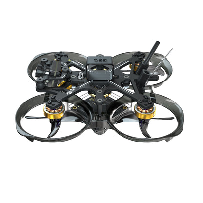 Flywoo FlyLens 75 HD FPV whoop drone with ducted prop guards, front camera, and rear antenna mount