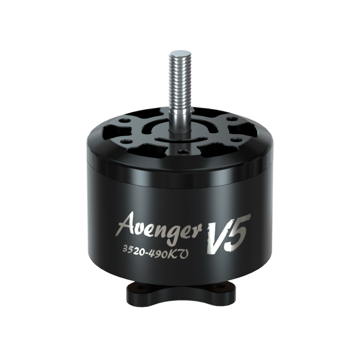 BrotherHobby Avenger 3520 V5 CW brushless motor with threaded shaft and matte-black housing