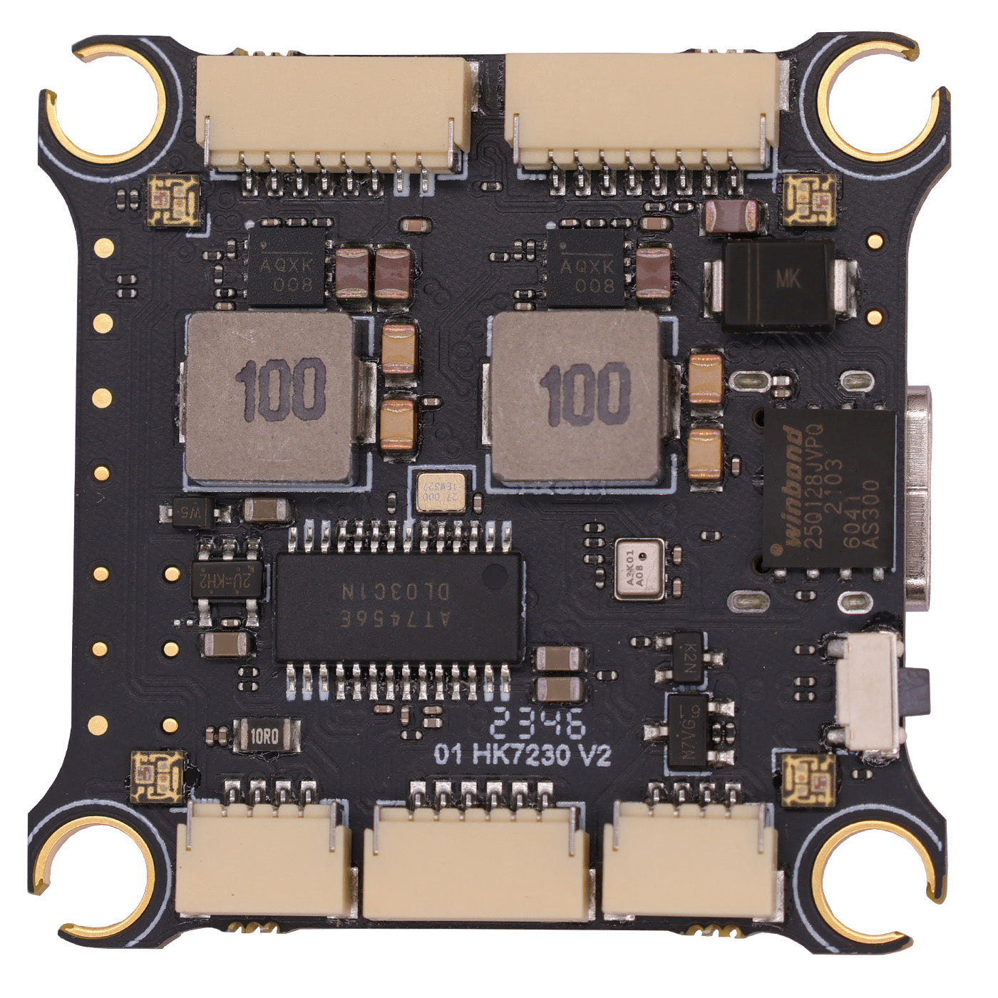 HAKRC F7230 V2 Flight Controller for FPV Drone – STM32F722, Dual Gyro, 30.5×30.5mm, 2S-6S, DJI Ready