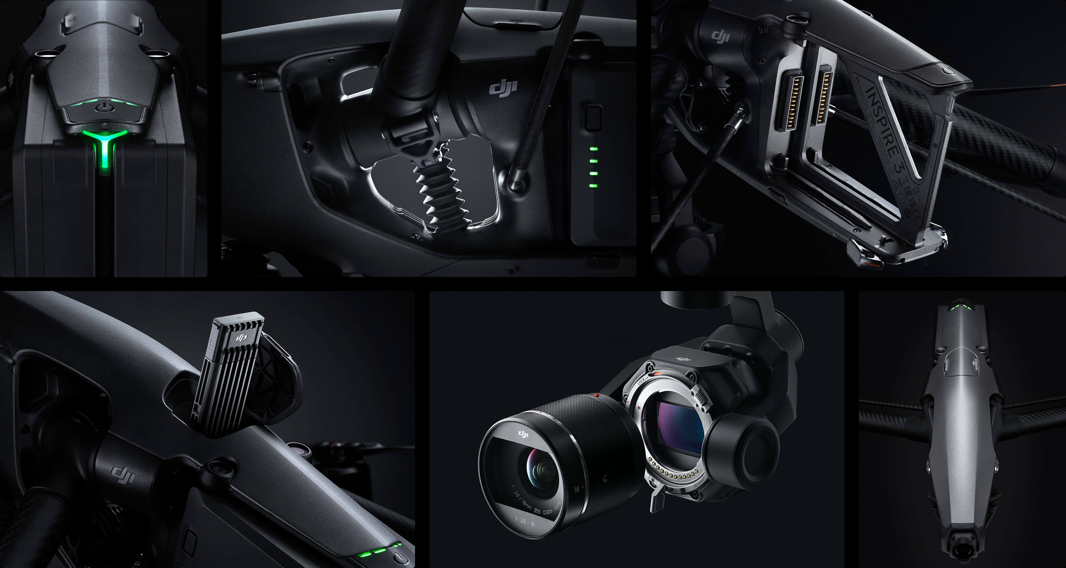 DJI Inspire 3 - Full-frame 8K/75fps ProRes RAW Dual Native ISO 1/1.8-inch Ultra-Wide Centimeter-Level RTK Positioning Night-Vision FPV Camera 8 DJI Inspire 3, X9-8K Air can record images with exquisite details and minimal noise . low-