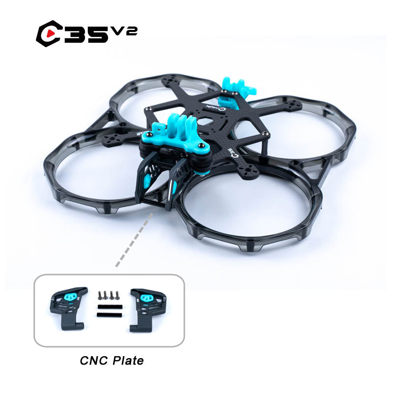 Axisflying CINEON C35 V2 3.5 इंच इनडोर सिनेव्हूप फ्रेम किट (GPS TPU) क्विक-रिलीज गार्ड्स