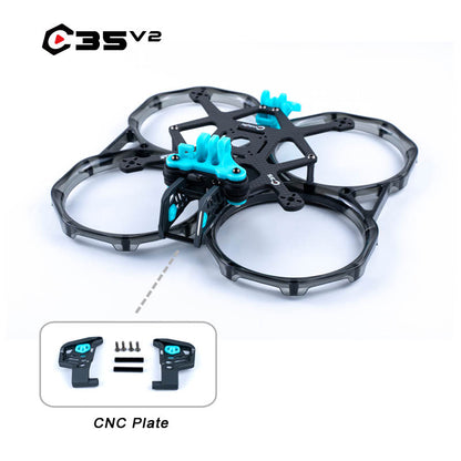 Axisflying CINEON C35 V2 3.5 इंच इनडोर सिनेव्हूप फ्रेम किट (GPS TPU) क्विक-रिलीज गार्ड्स