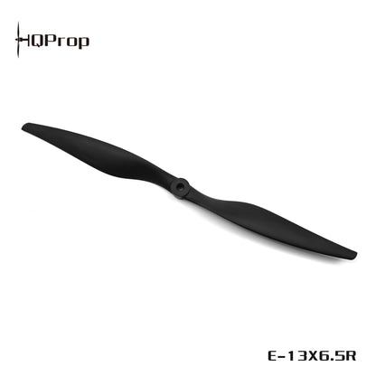 HQProp propeller product graphic with HQProp logo and model label E-13x6.5R