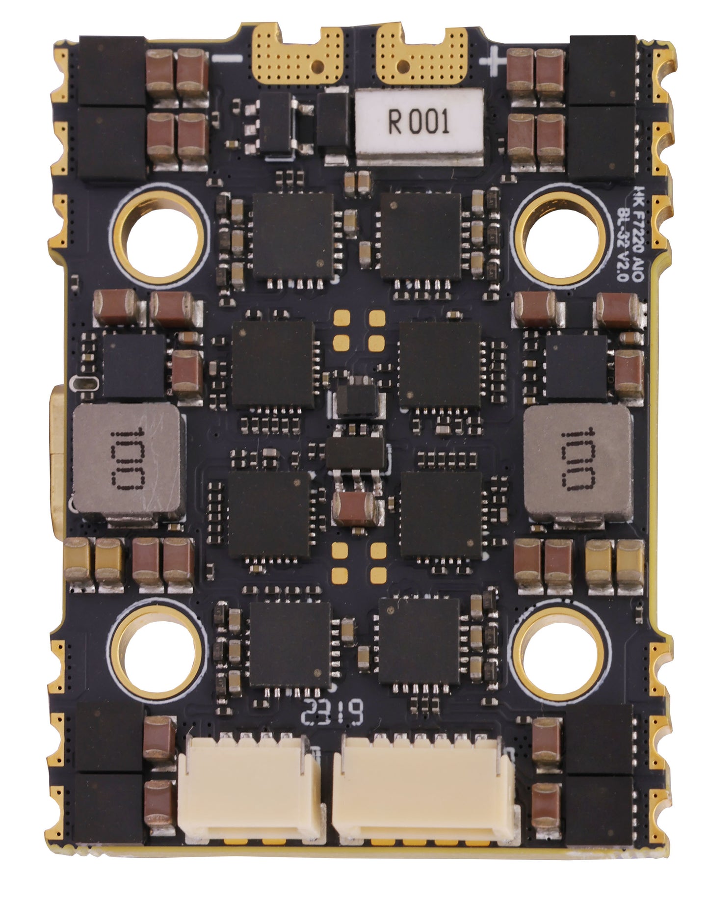 HAKRC F7220 BL32 40A AIO Flight Controller with 32-bit ESC – 2–6S, STM32F722, 20x20mm, Integrated Barometer & Blackbox