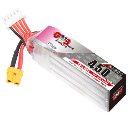 GAONENG GNB LiHV 4S 15.2V 450mAh 80C XT30 LiPo Battery Long Type