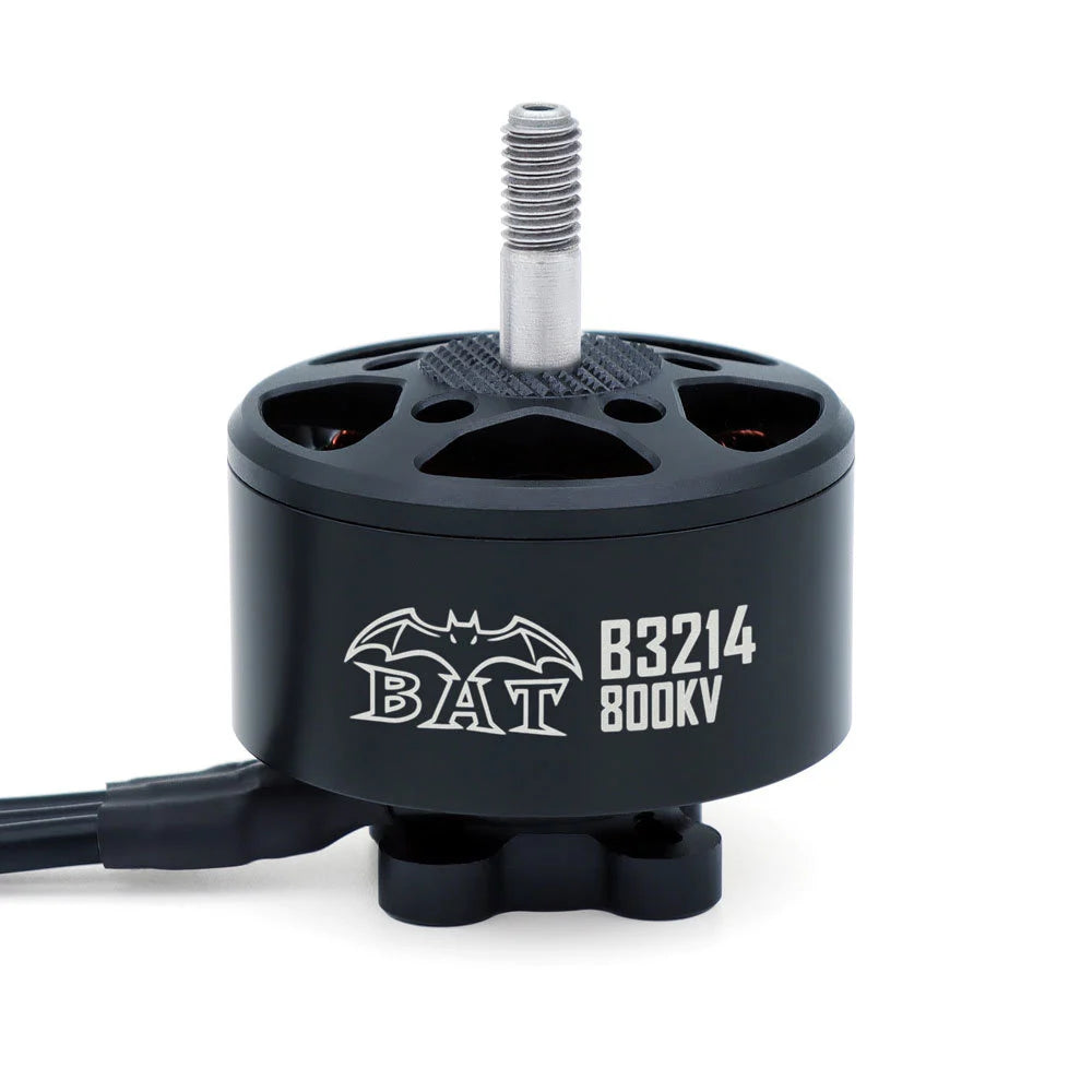 Surpass Hobby BAT B3214 Brushless Motor, 800KV front view with threaded shaft