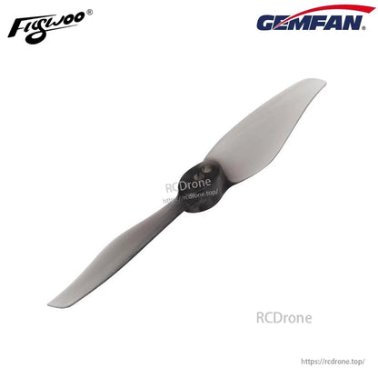 8 Pairs GEMFAN 3018 2-Blade Propeller, GEMFAN 3018 two-blade drone propeller in translucent gray with a black hub, single prop on white background