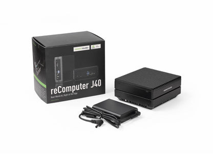 reComputer J40 is a compact Jetson Orin NX Edge AI computer with 16GB RAM, 128GB NVMe storage, delivering 100 TOPS for high-performance AI applications.