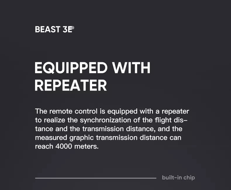 ZZLRC Beast 3E SG906 MAX 2 Drone, the remote control is equipped with a repeater to realize the synchronization of the flight