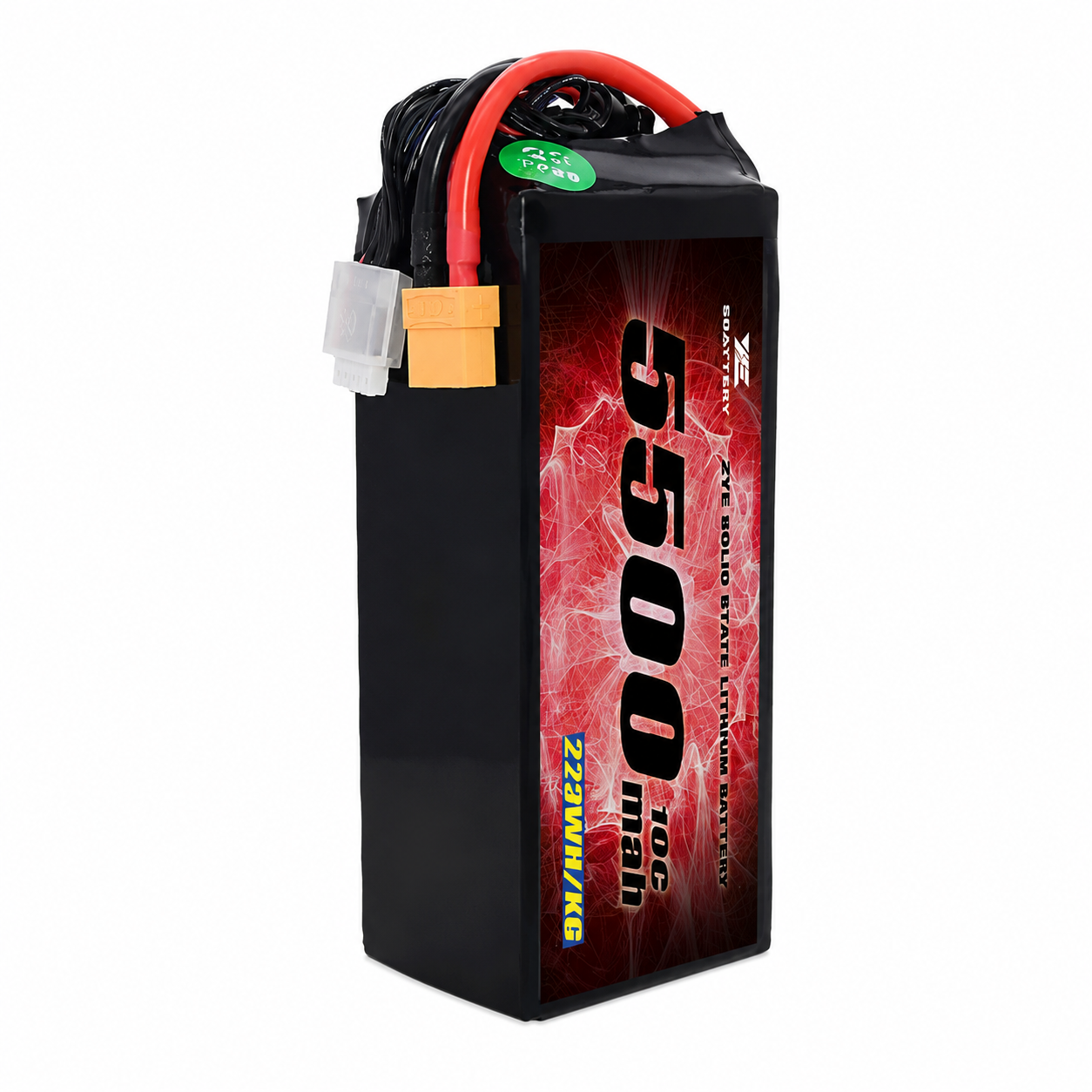 ZYE 4S HV 15.8V 5500mAh 10C Solid State LiPo Battery – 86.9Wh, 275Wh/kg