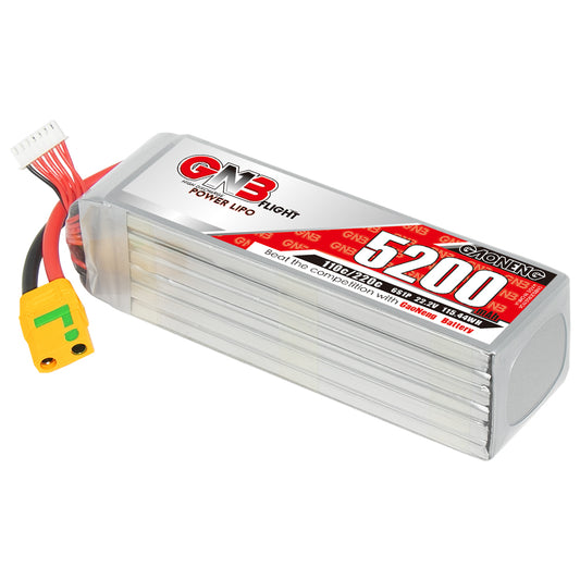 GAONENG GNB52006S110A 6S 5200mAh 110C LiPo battery pack with XT90S anti-spark connector