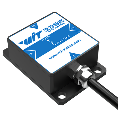 The WitMotion HWT901B is a high-precision 9-axis IMU with MPU9250, 0.1° pitch/roll accuracy, 200Hz rate, RS232/RS485/TTL interfaces, IP68 rating, and air pressure sensor.