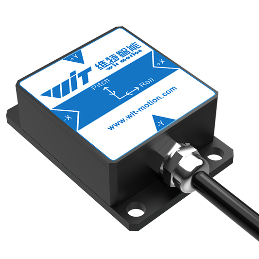The WitMotion HWT901B is a high-precision 9-axis IMU with MPU9250, 0.1° pitch/roll accuracy, 200Hz rate, RS232/RS485/TTL interfaces, IP68 rating, and air pressure sensor.
