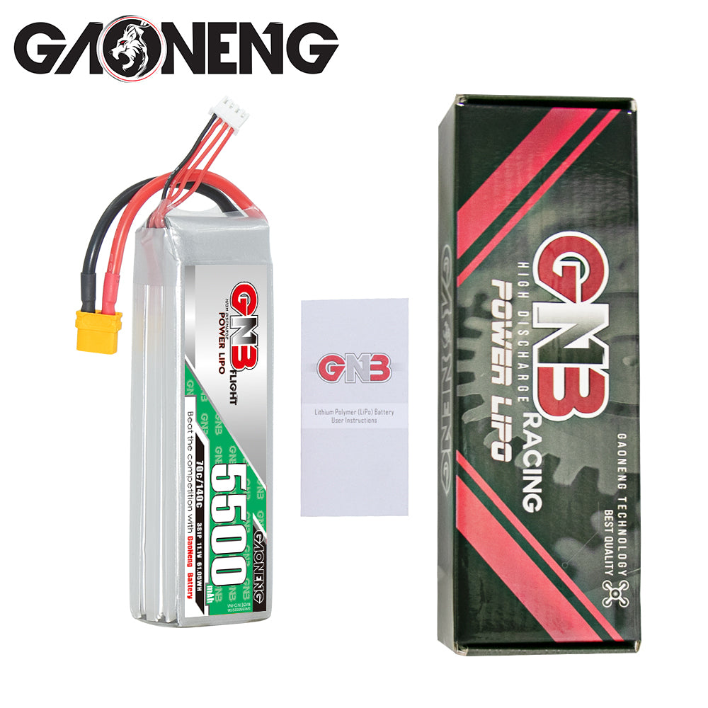 GAONENG GNB 3S 11.1V 5500mAh 70C LiPo Battery XT60