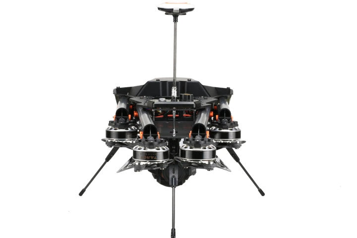 Tarot Peeper I Long Endurance Industrial Drone, This UAV has a diameter of 750mm and a net weight of approximately 1.28kg, featuring a striking mechanical design.