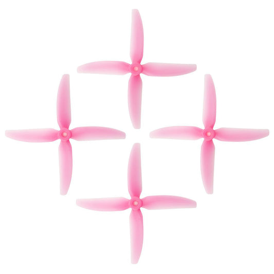 HQProp 5X4X4V1S 5 inch 4-blade propellers set, pink color (4 props)