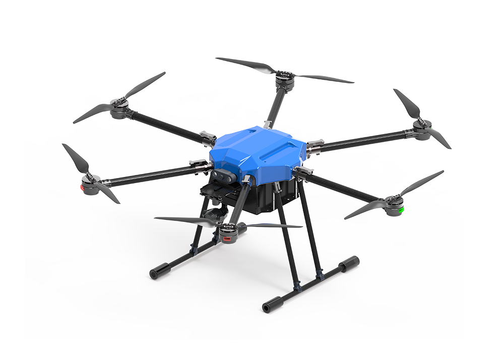 Hexacóptero F1800 - Carga útil de 20 kg Alcance de 10 km Altitud de 5 km Drone industrial