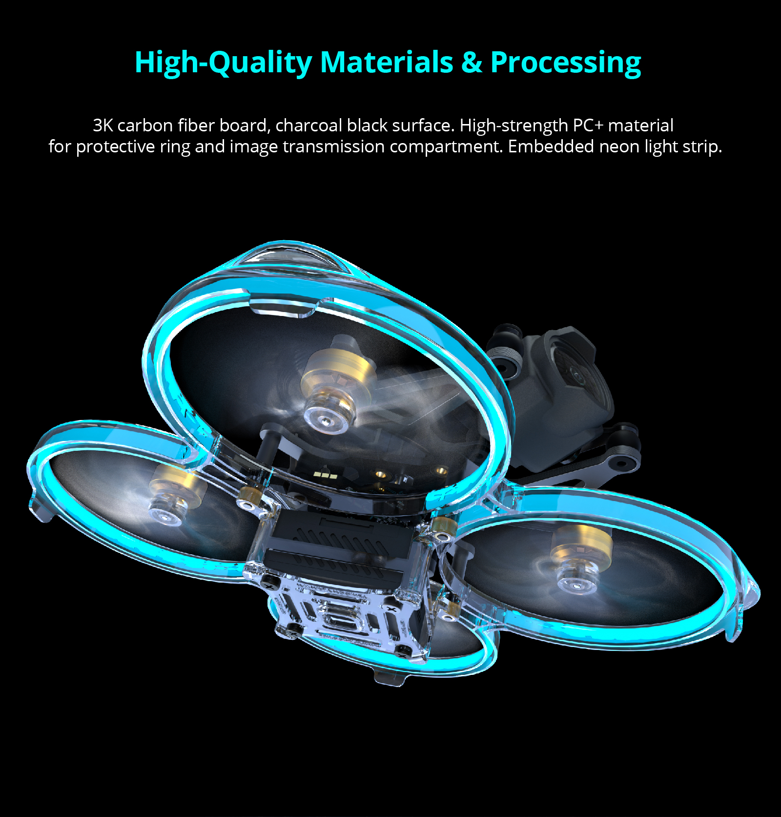 3K carbon fiber board, charcoal black surface . high-strength PC+