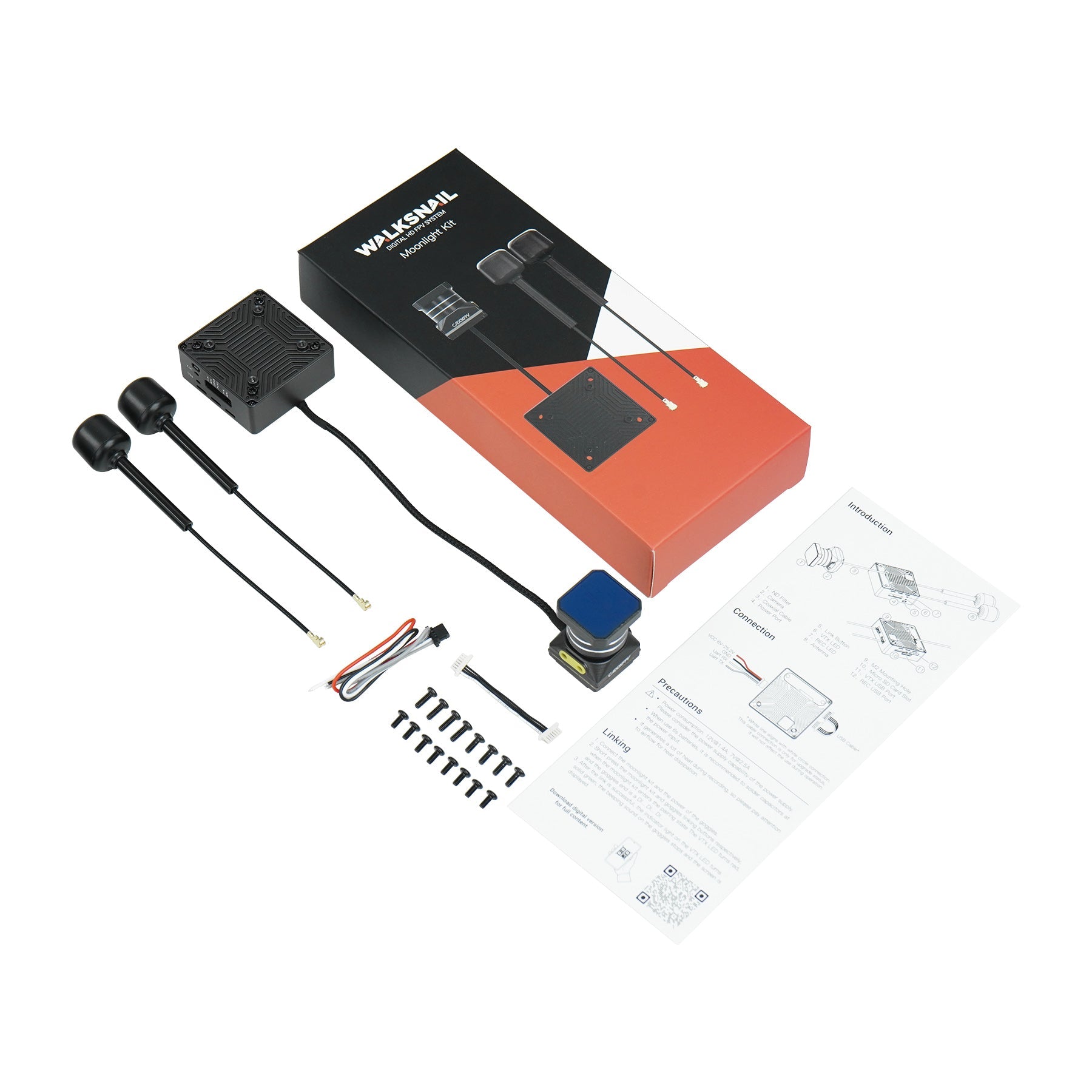 Walksnail Moonlight kit, Digita Hotevsystem Moonlight Kit WD Introduction Connection W[ Precaution