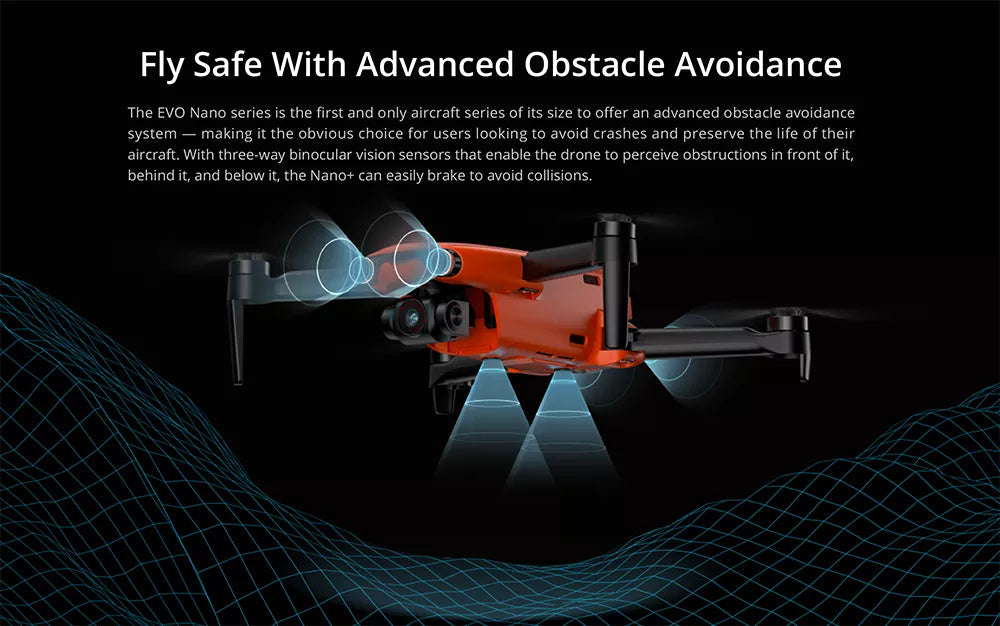 Autel Robotics EVO Nano Plus 4K HD Camera 3-Axis Ultralight Mini Drone Professional Camera Drone 15 the EVO Nano series is the first aircraft series of its size to offer an advanced obstacle avoid