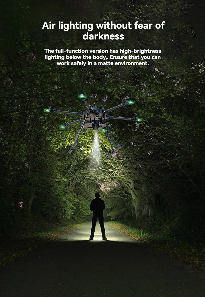 RCDrone, air lighting without fear of darkness . full-function version high-brightness lighting below