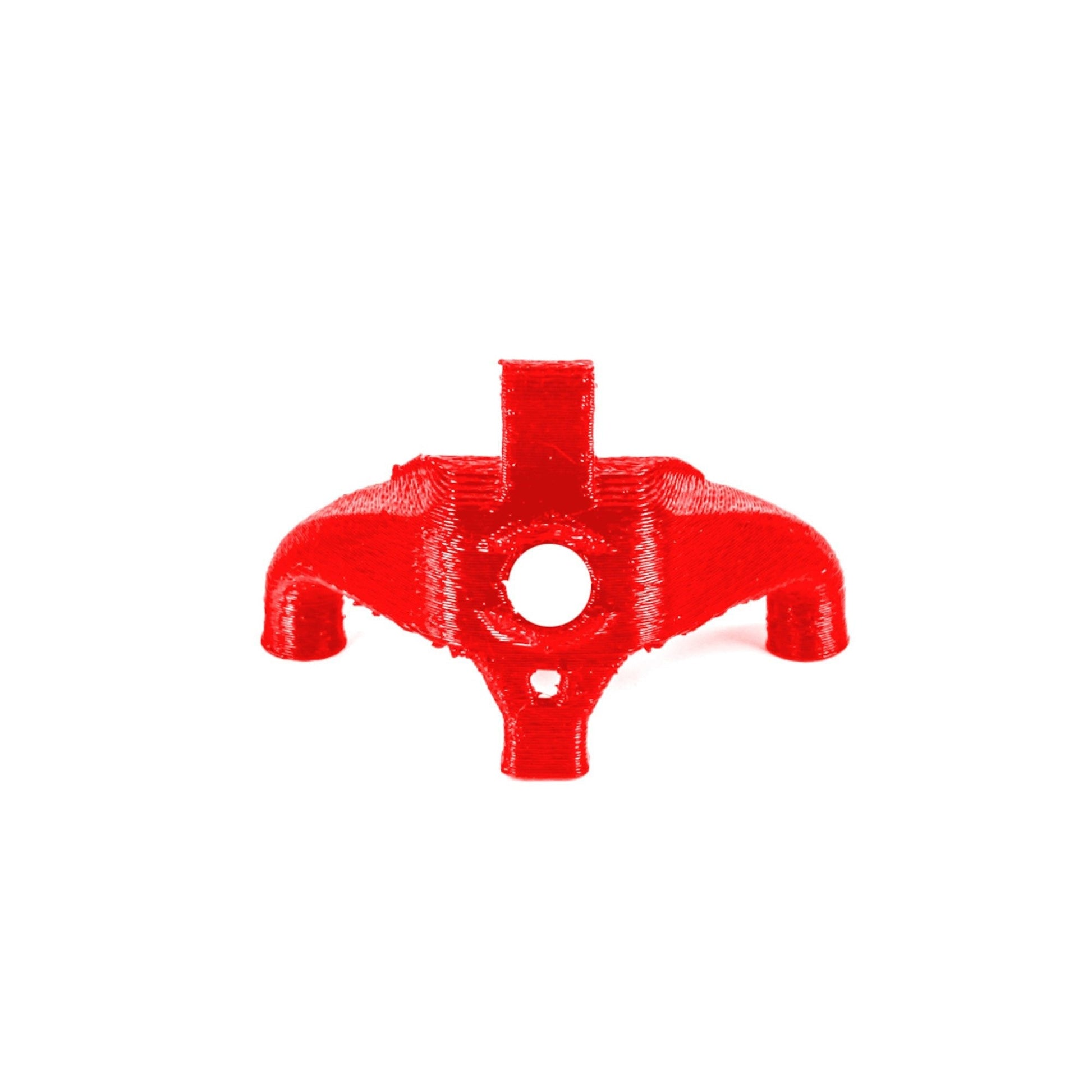 Red TPU canopy mount for Flywoo Firefly 2S Nano Baby 20, with central camera opening and four mounting posts