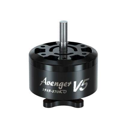 BrotherHobby Avenger 3515 V5 CW brushless motor, black can with threaded shaft and “3515-370KV” text