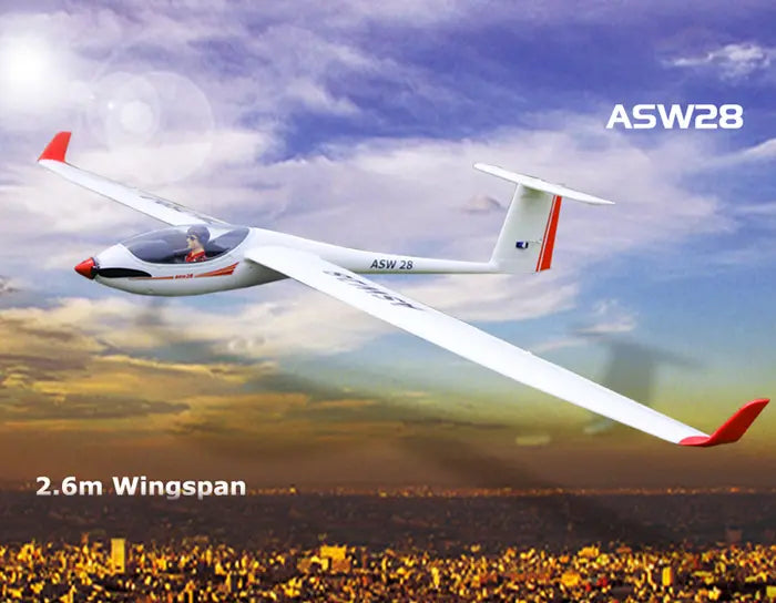 Volantex ASW28 ASW-28 V2 Sloping 2540mm Wingspan EPO RC Sailplane Glider Airplane PNP the 'W' indicates this is a design of the influential and prolific German designer Ger
