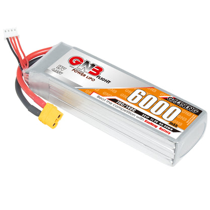 GAONENG GNB HV 3S 11.4V 6000mAh 70C LiHV LiPo battery pack with XT60 plug and balance lead