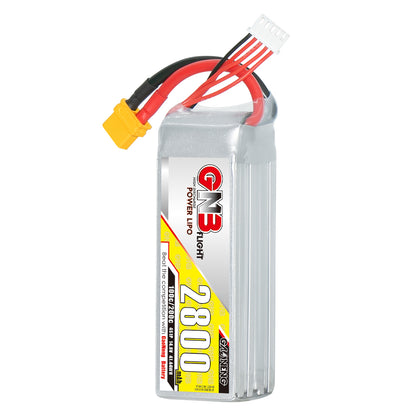 GAONENG GNB2800 4S 14.8V 2800mAh 100C LiPo battery with XT60 plug and balance lead