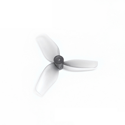 HQ Ultralight Whoop Prop 31mmx3 grey tri-blade micro drone prop, top view
