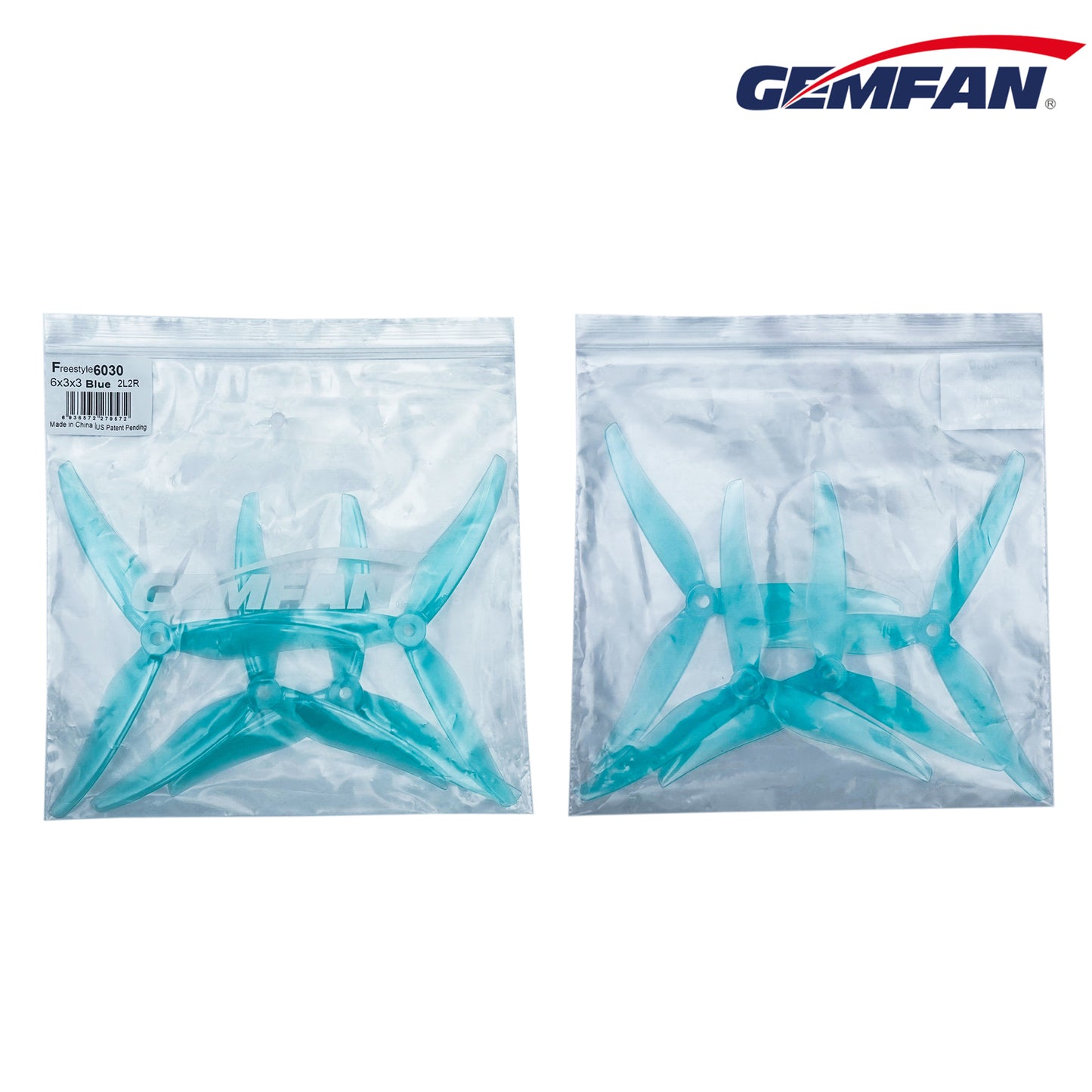 Gemfan Freestyle 6030-3 PC Hélice de 3 palas (2CW+2CCW)
