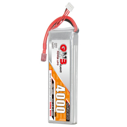 GNB LiHV 3S 11.4V 4000mAh 70C LiPo battery pack with T-plug and balance lead, single pack