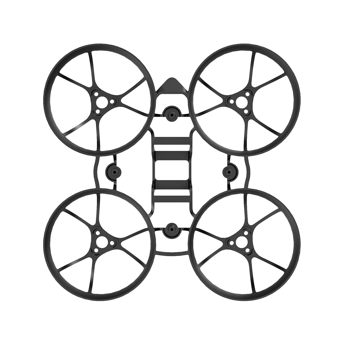 BetaFPV Air65 65mm brushless whoop frame in black, top view with four ducted prop guards