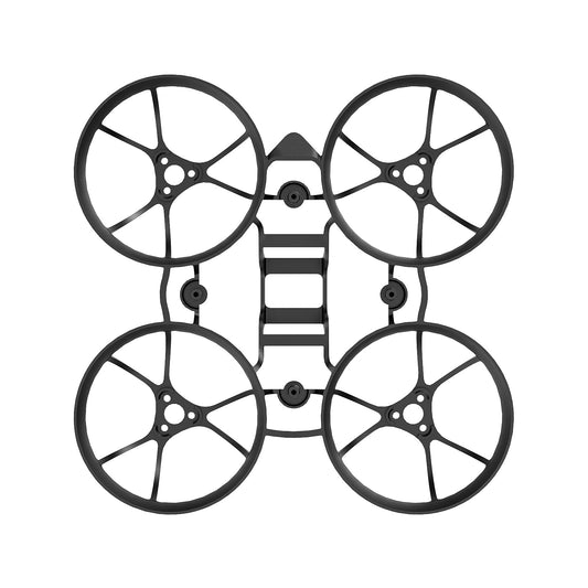 BetaFPV Air65 65mm brushless whoop frame in black, top view with four ducted prop guards