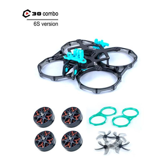 کامبو Axisflying C30 - صفحات دوربین آلومینیومی و GPS TPU - دریافت رایگان ۲ ست ملخ و ۱ ست گارد