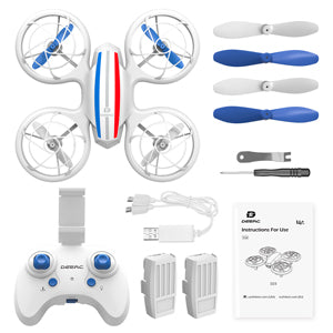 DEERC D23 Drone, 2 batteries are included in the package, the modular design help charging safer