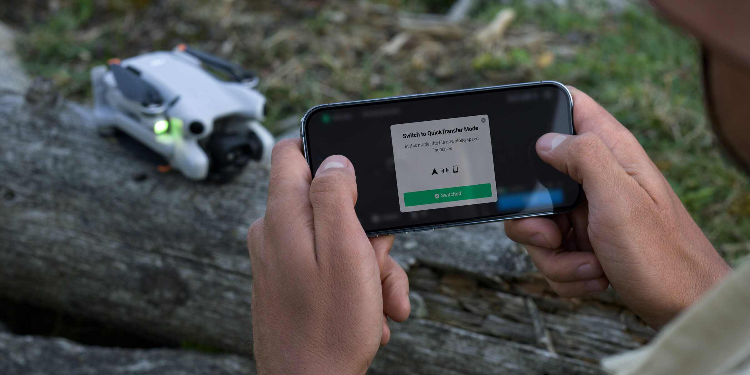 DJI Mini 4 Pro Drone - Under 249g 4K/60FPS HDR True Vertical Shooting 20Km FHD Video Transmission 360° ActiveTrack Omnidirectional Obstacle Sensing 20 DJI Mini 4 Pro Drone, to the file download = In this increases 9 ( Mode QuickTransfer _ Switch speed mode