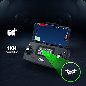 DEERC D15 GPS Drone, drone can hover stably in the air with optical flow & altitude hold functions 