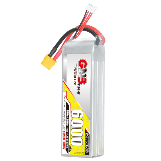 GAONENG GNB60003S100A 3S 6000mAh 100C LiPo battery pack with XT60 lead and balance plug