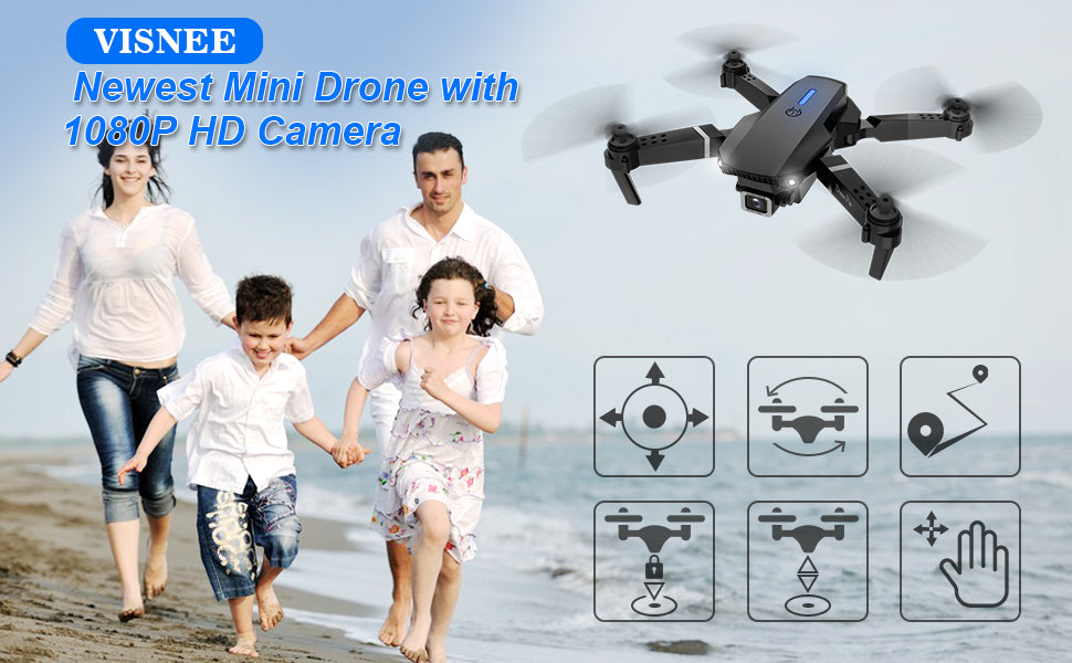 VISNEE Drone, visnee newest mini drone with 1080p h