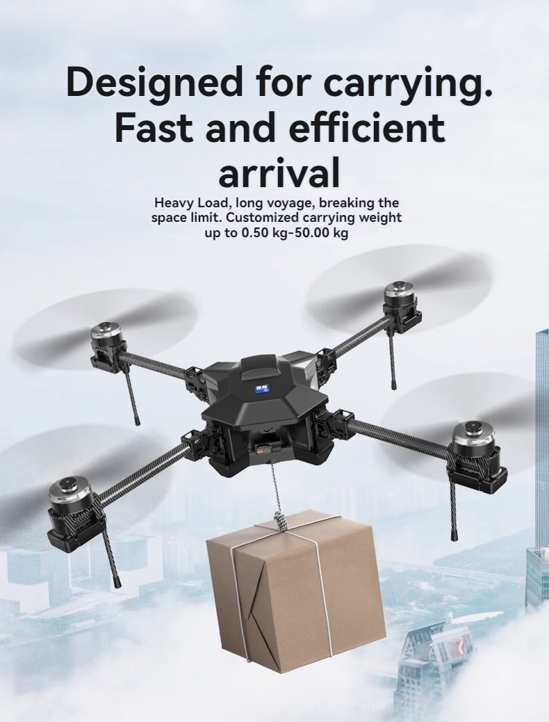 RCDrone SY800 Heavy Lift Drone - 2KG - 10KG Payload 10KM Distance 1080P 2K 3 Axis Camera GPS Cargo Resume Industrial Drone With Thrower LoudSpeaker Lighting 14 RCDrone, Designed for carrying: Fast and efficient arrival Heavy Load, long voyage; breaking the
