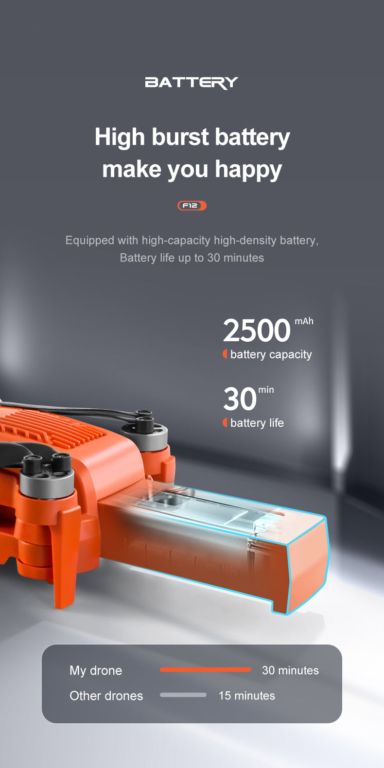 F12 Drone 6k HD ESC Camera quadcopter 5G long endurance brushless motor rc aircraft 13 F12 Drone, battery high burst battery make you happy f1z equipped