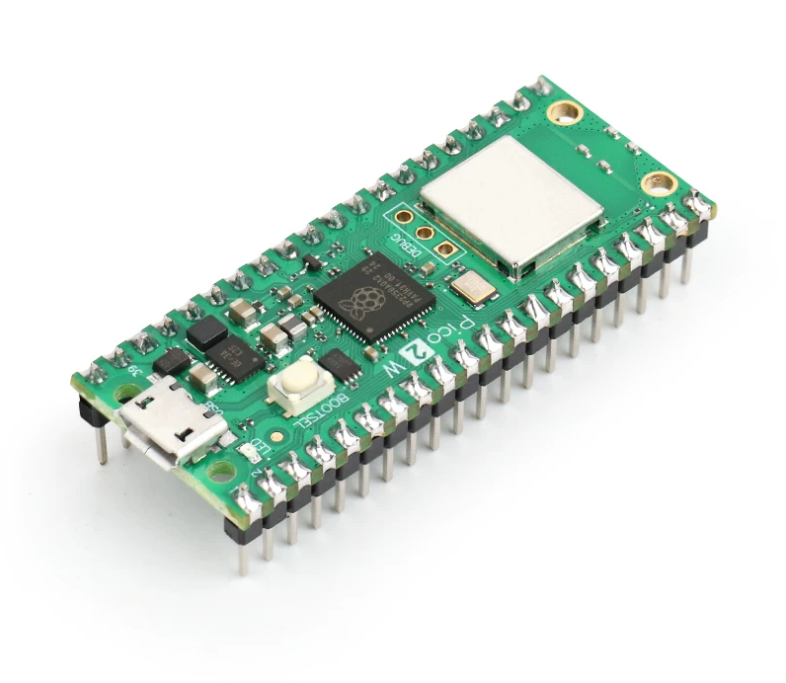 Raspberry Pi Pico 2 W Mikrodenetleyici Kartı | RP2350 Çift Çekirdek, 2.4GHz 802.11n Wi‑Fi & Bluetooth 5.2, 4MB Flash, 520KB SRAM