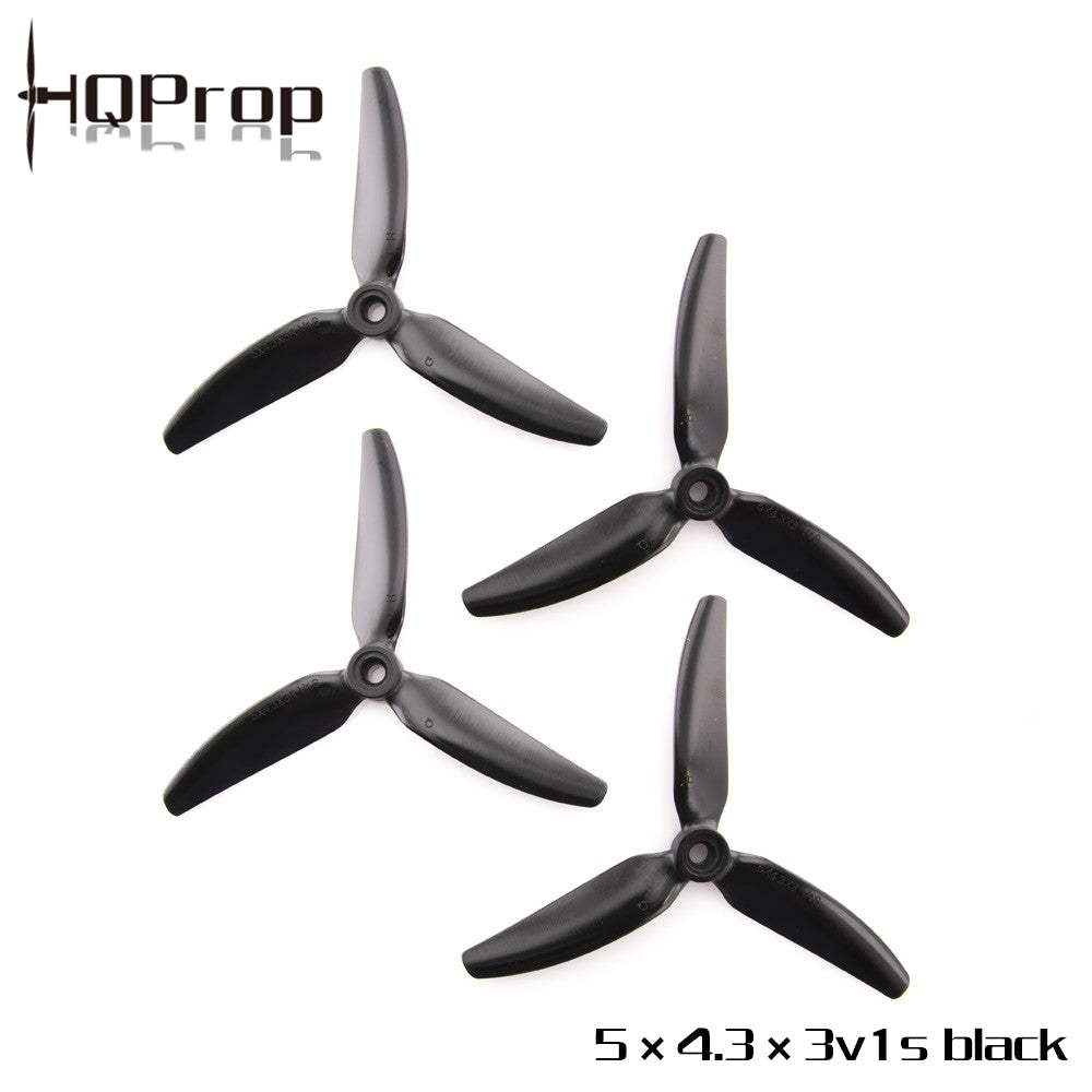 پروانه HQProp 5X4.3X3V1S (۲ راست‌گرد + ۲ چپ‌گرد) - پلی‌کربنات