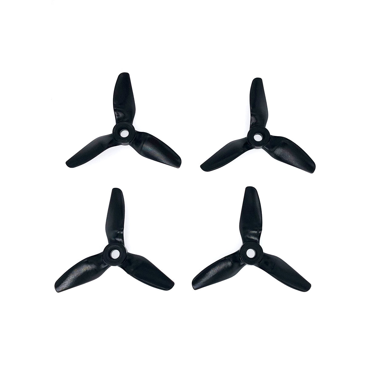 HQProp 3X4X3V1S 3in 3-blade polycarbonate propeller set, black (4pcs, 5mm shaft, 2CW+2CCW)